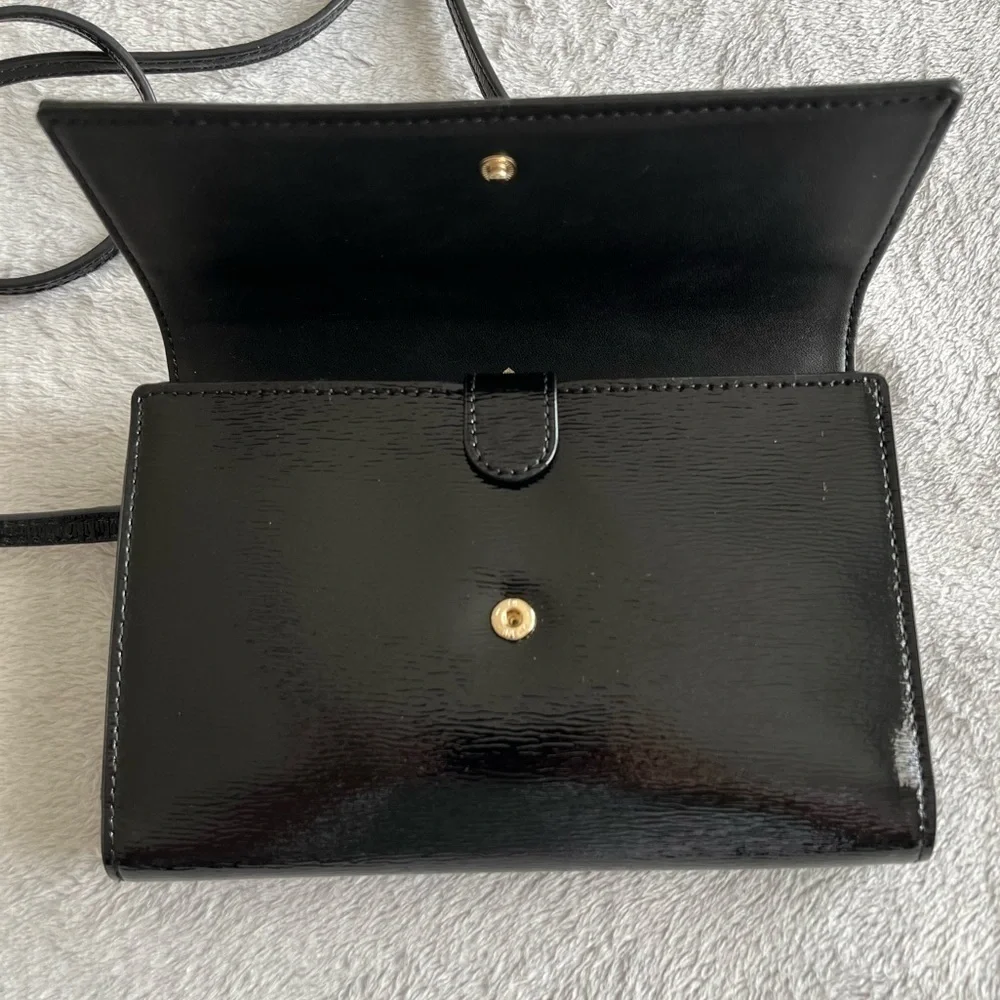 Kate Spade New York Black Patent Leather Crossbody Bag